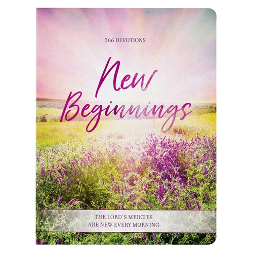 Devotional New Beginnings Pink Floral Softcover Feb.