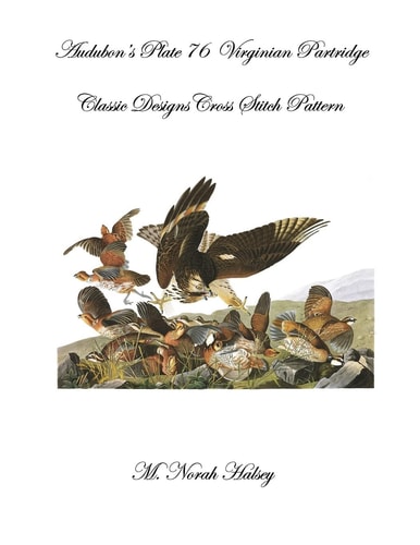 Audubon's Plate 76 Virginian Partridge Classic Designs Cross Stitch Pattern