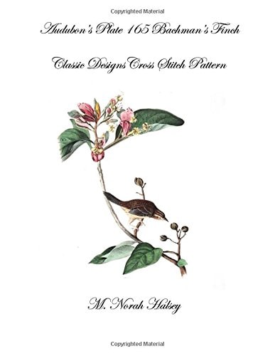 Audubon's Plate 165 Bachman's Finch Classic Designs Cross Stitch Pattern