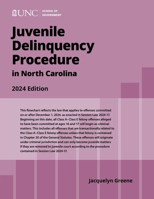 Juvenile Delinquency Procedure in North Carolina: 2024 Edition