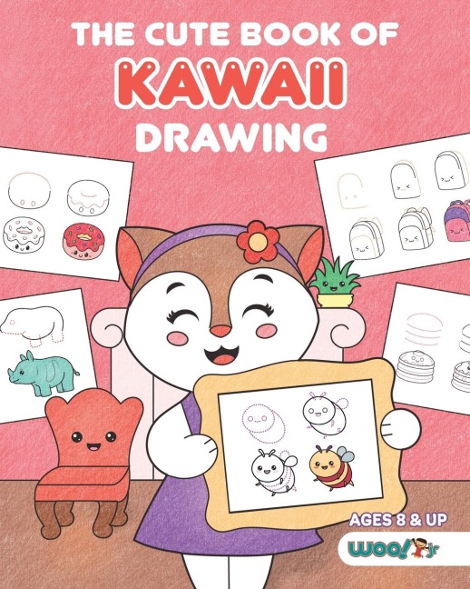 The Cute Book of Kawaii Drawing: How to Draw 365 Cute Things, Step by Step (Fun gifts for kids; cute things to draw; adorable manga pictures and Japanese art)