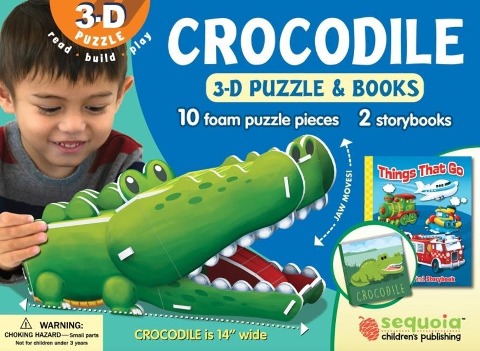 Crocodile: Wildlife 3D Puzzle and Books