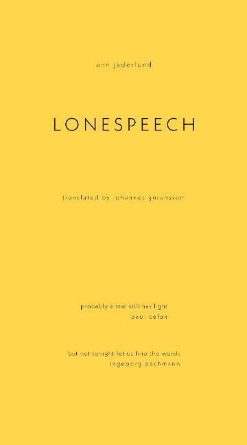 Lonespeech