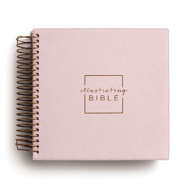 Illustrating Bible Niv: Spiral Bound Bible Journal, Pink