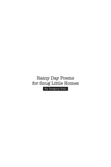 Rainy Day Poems for Snug Little Homes