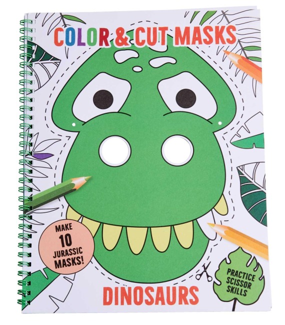 Color & Cut Masks: Dinosaurs