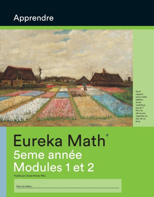 French - Eureka Math Grade 5 Learn Workbook #1 (Modules 1-2)