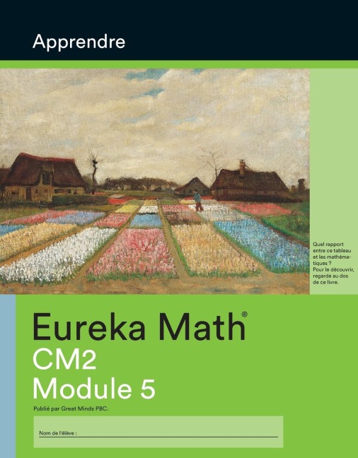 French - Eureka Math Grade 5 Learn Workbook #3 (Modules 5)