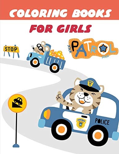 Coloring Books For Girls Coloring Pages with Funny Images to Relief Stress for Kids and Adults