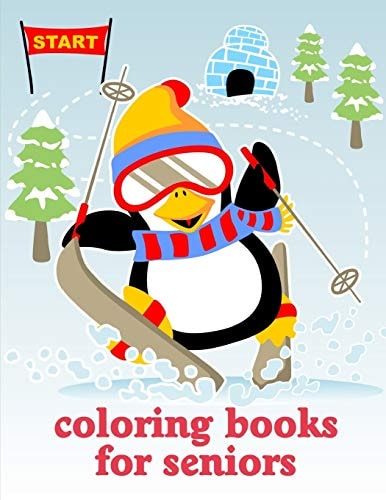 Coloring Books For Seniors Christmas Book, Easy and Funny Animal Images