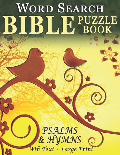 Word Search Bible Puzzle Book- Psalms and Hymns Puzzles for People with Dementia [With Text] (Large Print)