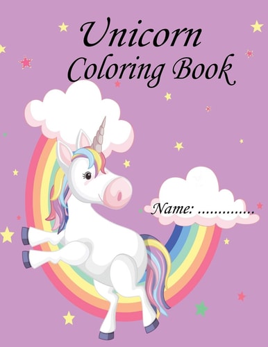 Unicorn Coloring Book For Ages 4-8
