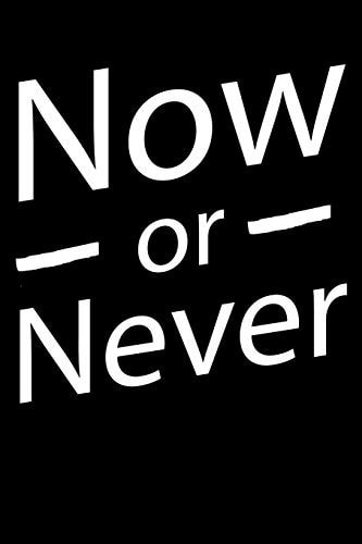 Now Or Never Notepads Office 110 Pages (6 X 9)