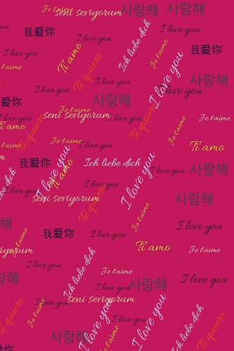 I Love You I Love You from All Around the World, More Than 10 Languages (Spanish French Dutch Chinese Korean... . )