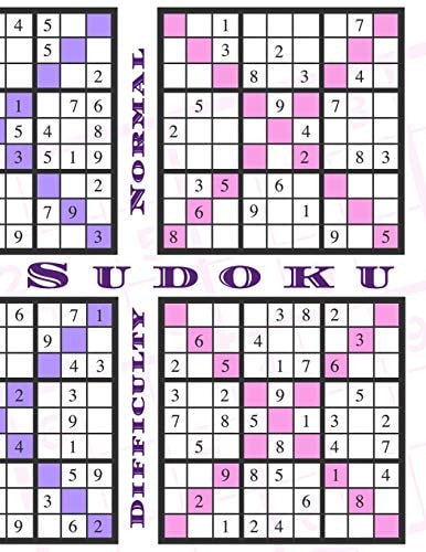 Sudoku Difficulty Normal - 200 Sudokus with Solutions