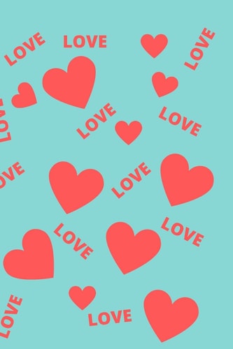 Love Red Hearts and Love Pattern