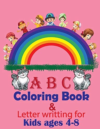 ABC Coloring Book High-Quality Black&white Alphabet Coloring Book for Kids Ages 4-8. Toddler ABC Coloring Book