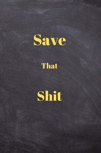 Save That Shit Personal Expense Tracker, Start Save Yours Bills & Expenses, This Will Help You Be Economical