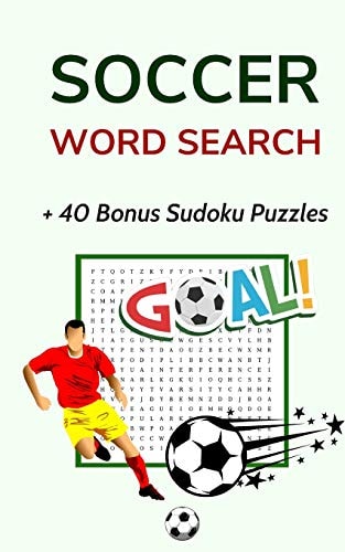 Soccer Word Search Puzzle Book for Adults and Teens 5x8 Inches Pocket Size