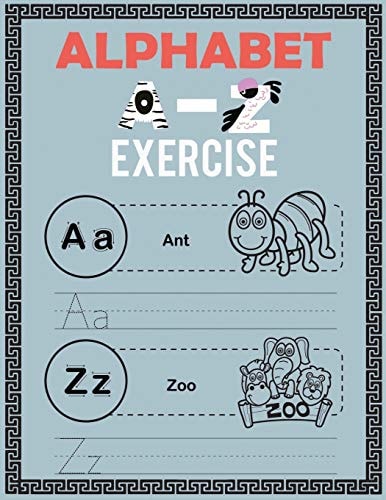 Alphabet A-Z Exercise with Cartoon Cartoon Pictures Alphabet Letters Met Cartoon Photos (English Alphabets A-Z ... and Coloring Vocabulary Flashcards Worksheets)