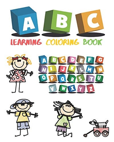 ABC Learning Coloring Book Alphabet Coloring with Different Color Combinations, Learning with Fun.