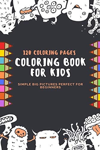 120 Coloring Pages Coloring Book For Kids Simple Big Pictures Perfect For Beginners 120 Coloring Pages, 2020 Gift, For Kids, Coloring Animals, Jobs, Unicorn