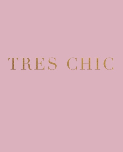 Tres Chic A Decorative Book for Interior Design Styling - Ideal for Small Spaces - Coffee Tables, Bookshelves and Desks - Stack Deco Books Together to Create a Custom Message and Look