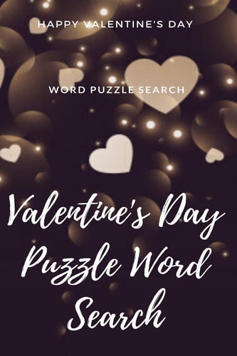 Happy Valentine's Day Word Puzzle Search Valentine's Day Puzzle Word Search