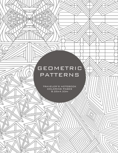 Geometric Patterns Traveler's Notebook Coloring Pages