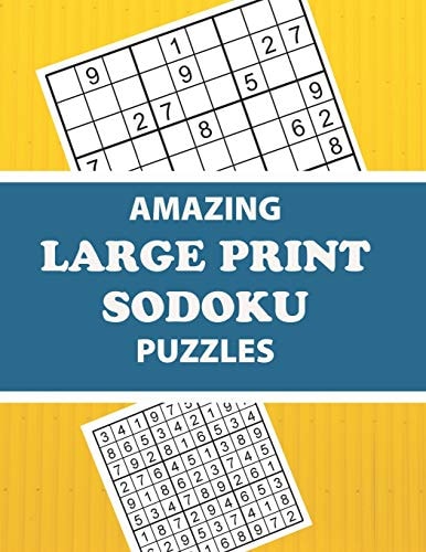 Amazing Large Print Sodoku Puzzles Have Fun and Sharpen Your Brain (with Solutions)
