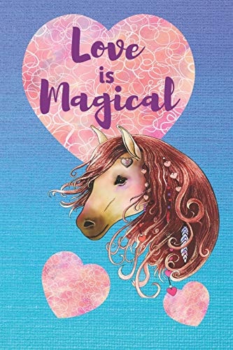 Love Is Magical Beautiful Horse with Hearts