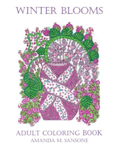 Winter Blooms Adult Coloring Book