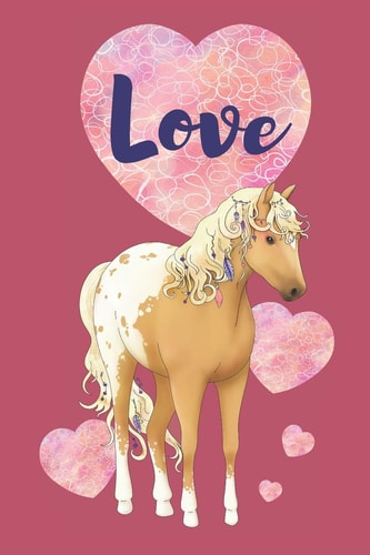 Love Appaloosa Horse and Hearts
