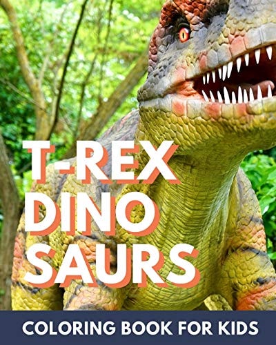 T-Rex Dinosaur Coloring Book for Kids Coloring Book for Kids 4-8
