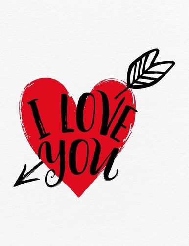 Valentine's Day Notebook I Love You, Valentines Gift Idea for Girlfriend Or Boyfriend