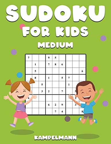 Sudoku for Kids Medium 200 Medium Difficulty for Smart Children with Solutions - Large Print