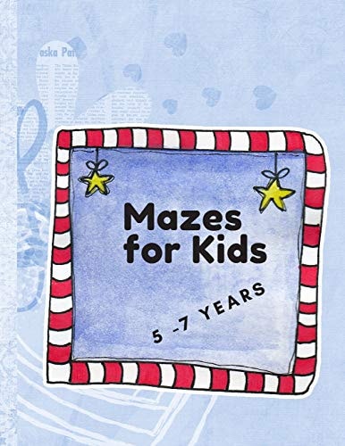 Mazes for Kids 5 - 7 Years Old Shapes and Square Mazes in Large Size Book