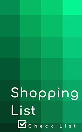 Shopping List Empty Shopping List Pages for Your Daily Purchases.