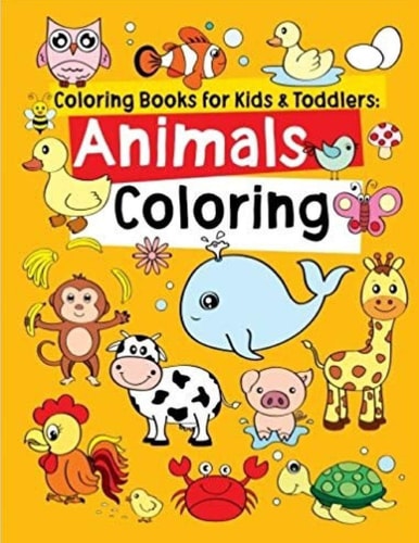Coloring Books for Kids & Toddlers Animals Coloring