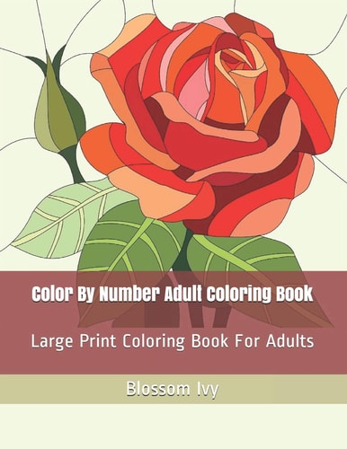 Color By Number Adult Coloring Book Large Print Coloring Book For Adults