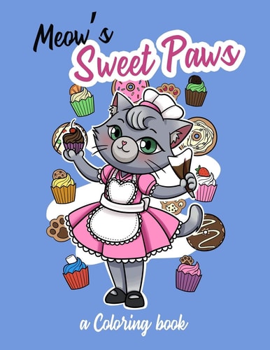 Meow's Sweet Paws A Coloring Book