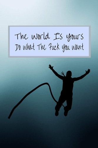 The World Is Yours Do What The Fuck You Want