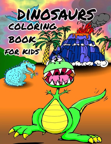Dinosaur Coloring Book for Kids Great Gift for Boys & Girls, Ages 4-8