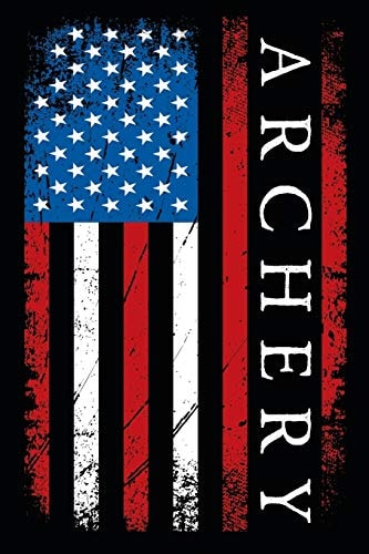 Archery Archer Bow Hunting Scoring Card - Distressed American Flag