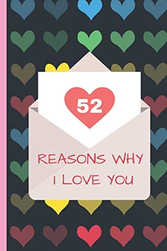 52 Reasons Why I Love You Lovely Valentines Day Gift for Him with 52 Reasons for Your Love, Fill in Empty Spaces