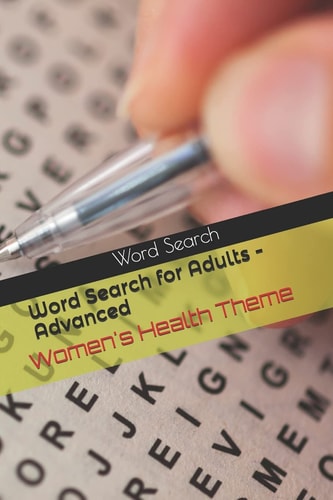 Word Search for Adults - Advanced Women's Health Theme