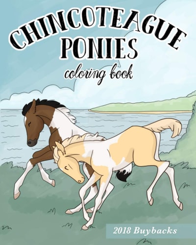 Chincoteague Ponies: 2018 Buybacks Coloring Book