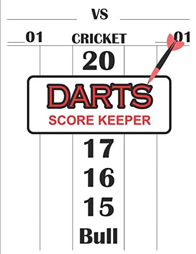 Dart Score Keeper 100 Darts Score Sheets, Darts Game, Dart Score Pad, Score Keeper Notebook