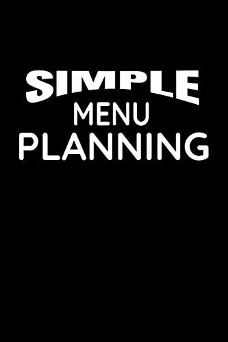 Simple Menu Planning Meal Planning and Shopping List
