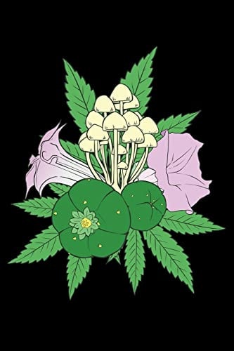 120 Pages DINA5 Cannabis Graphic Jorunal Book For Marijuana Smoker 120 Pages DINA5
